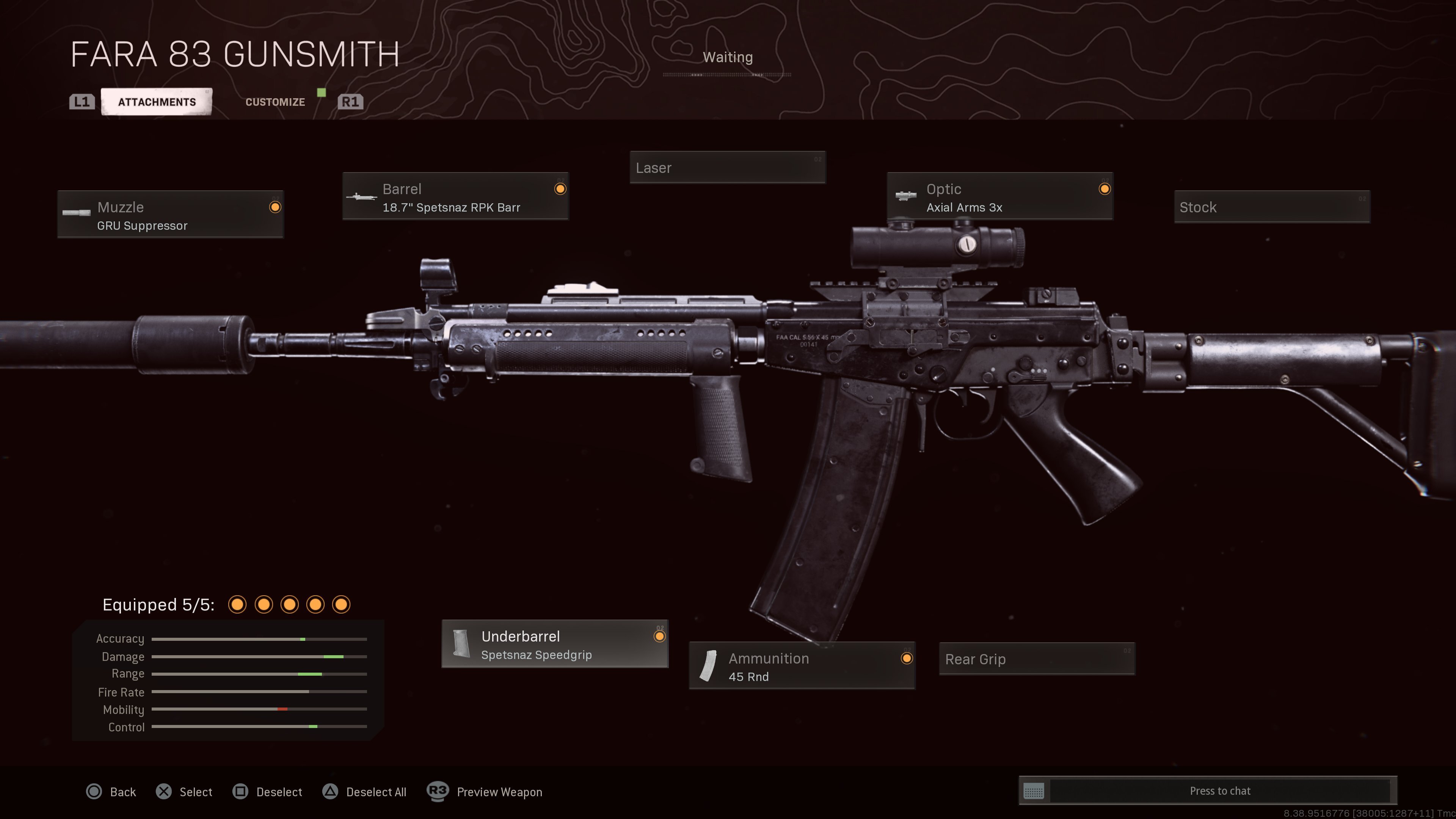 FARA 83 Range Setup