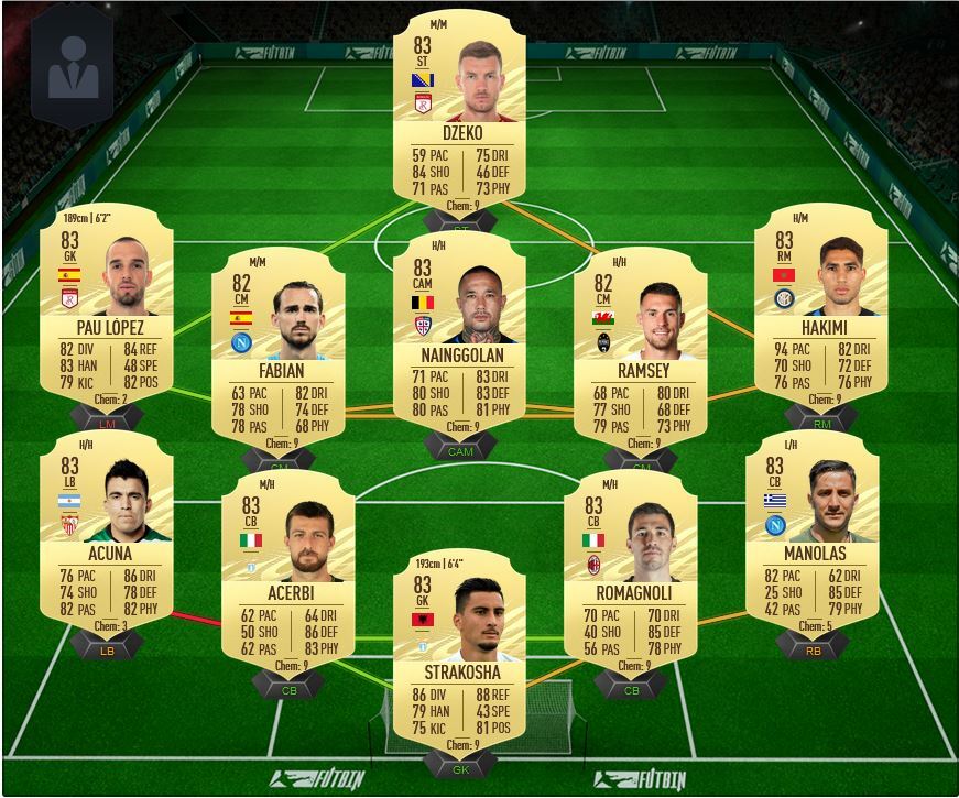 FIFA 21 Hernandez SBC Team 1