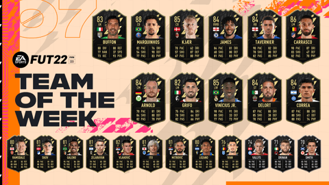 FIFA 22 FUT TOTW 7 Team of the Week