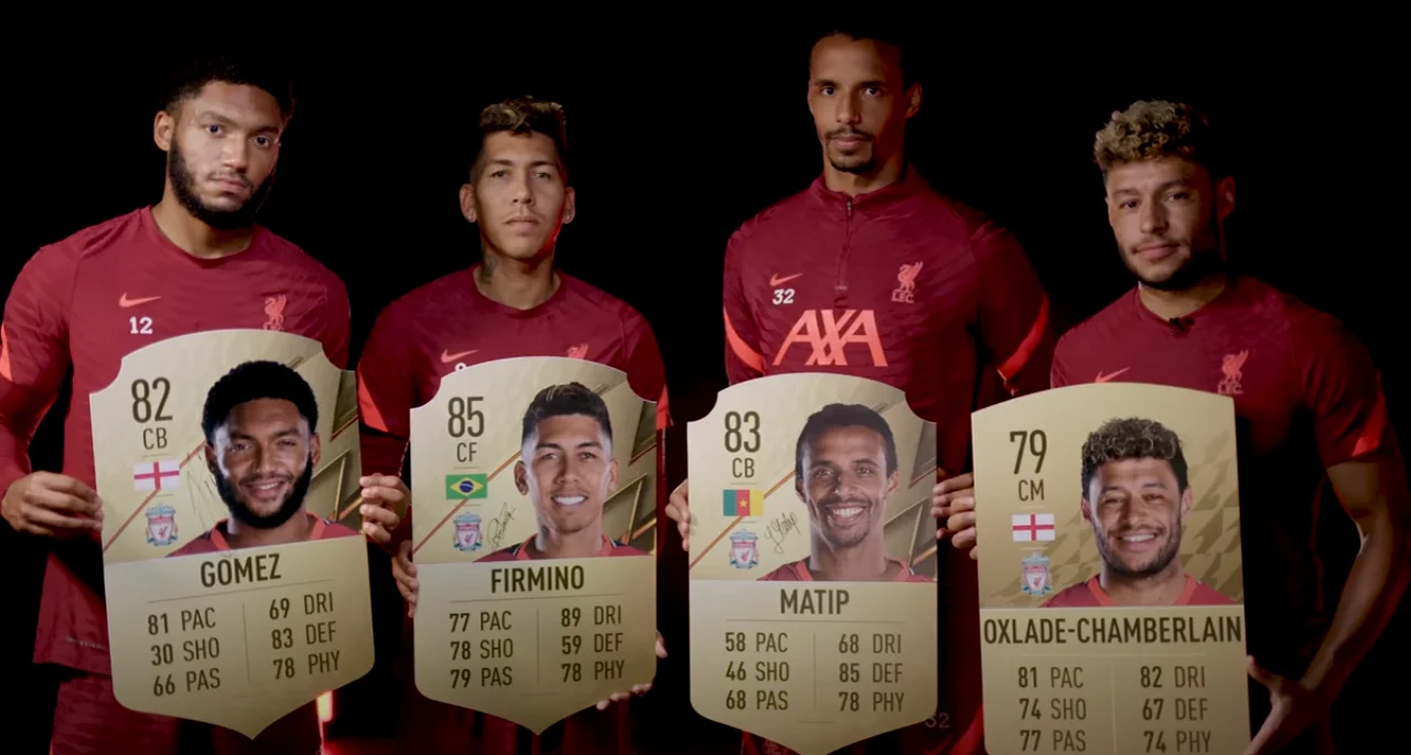 Valoraciones de jugadores de FIFA EA Liverpool