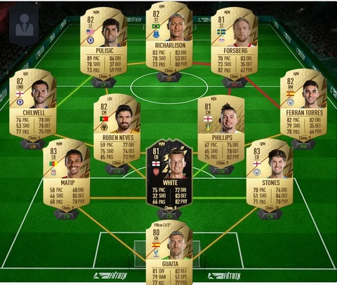 FIFA 22 Nkunku POTM SBC Team 1