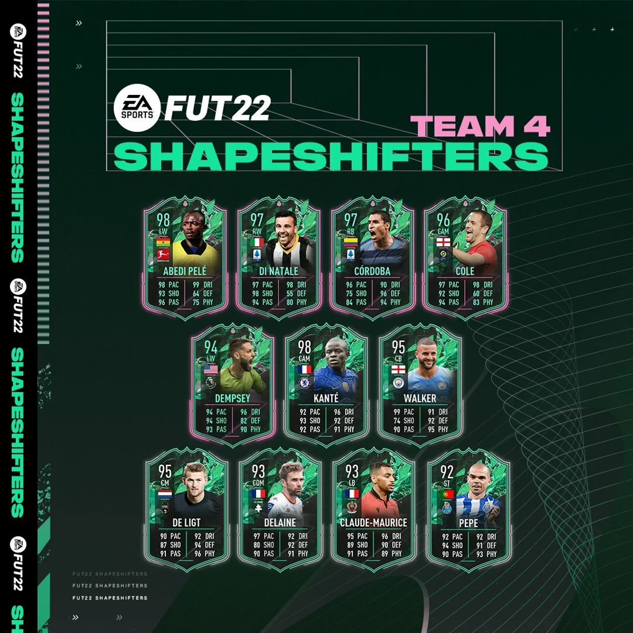 FIFA 22 Shapeshifters Team 4 all players