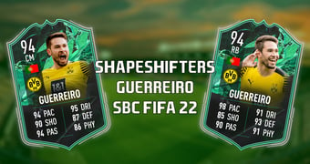 FIFA 22 Shapeshifters Guerreiro SBC Header