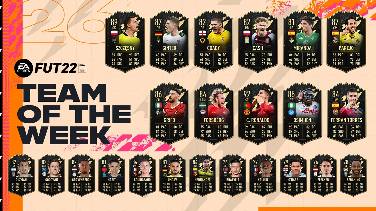 TOTW 26 FIFA 22 FUT