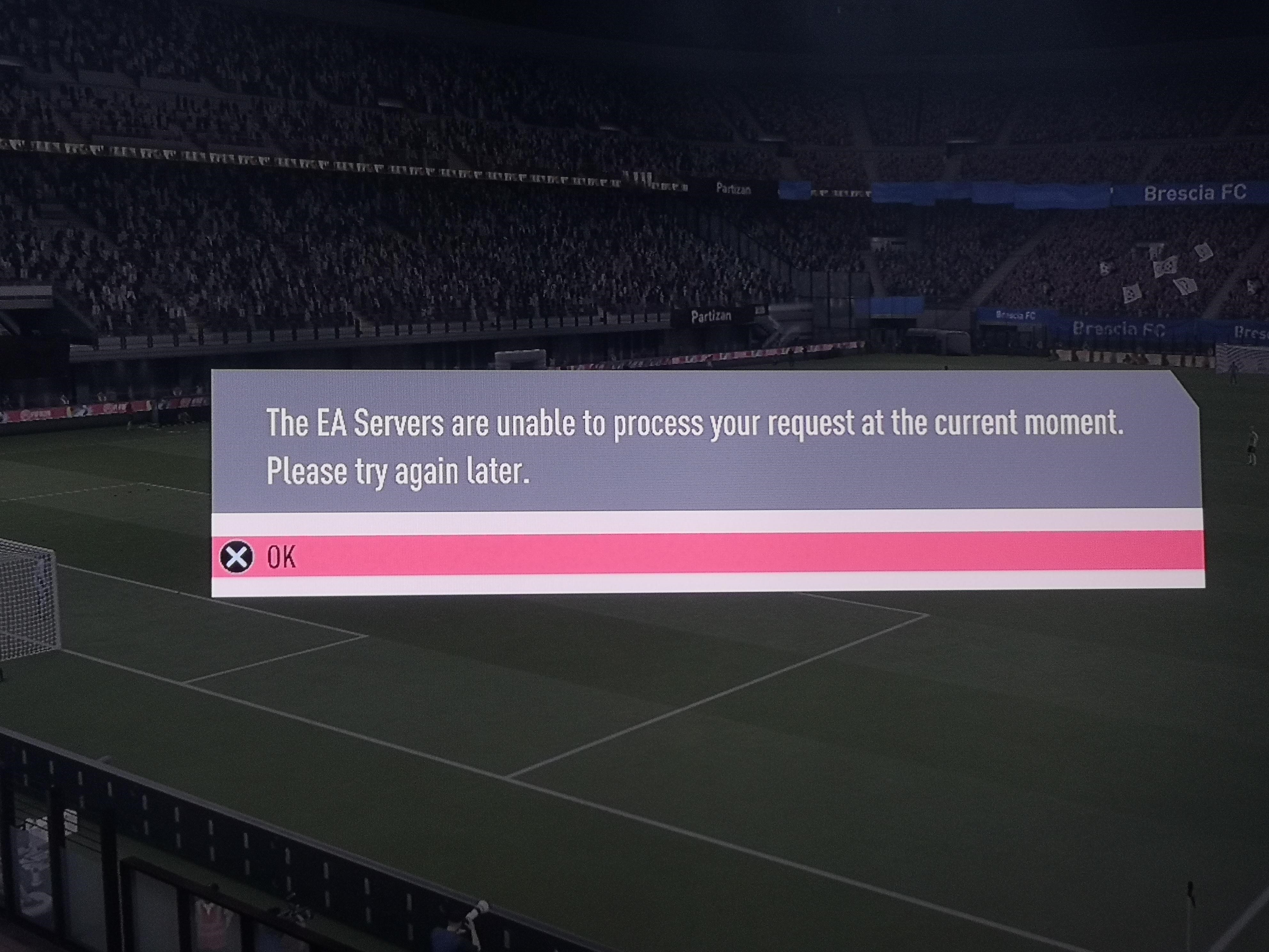 FIFA 23 error message