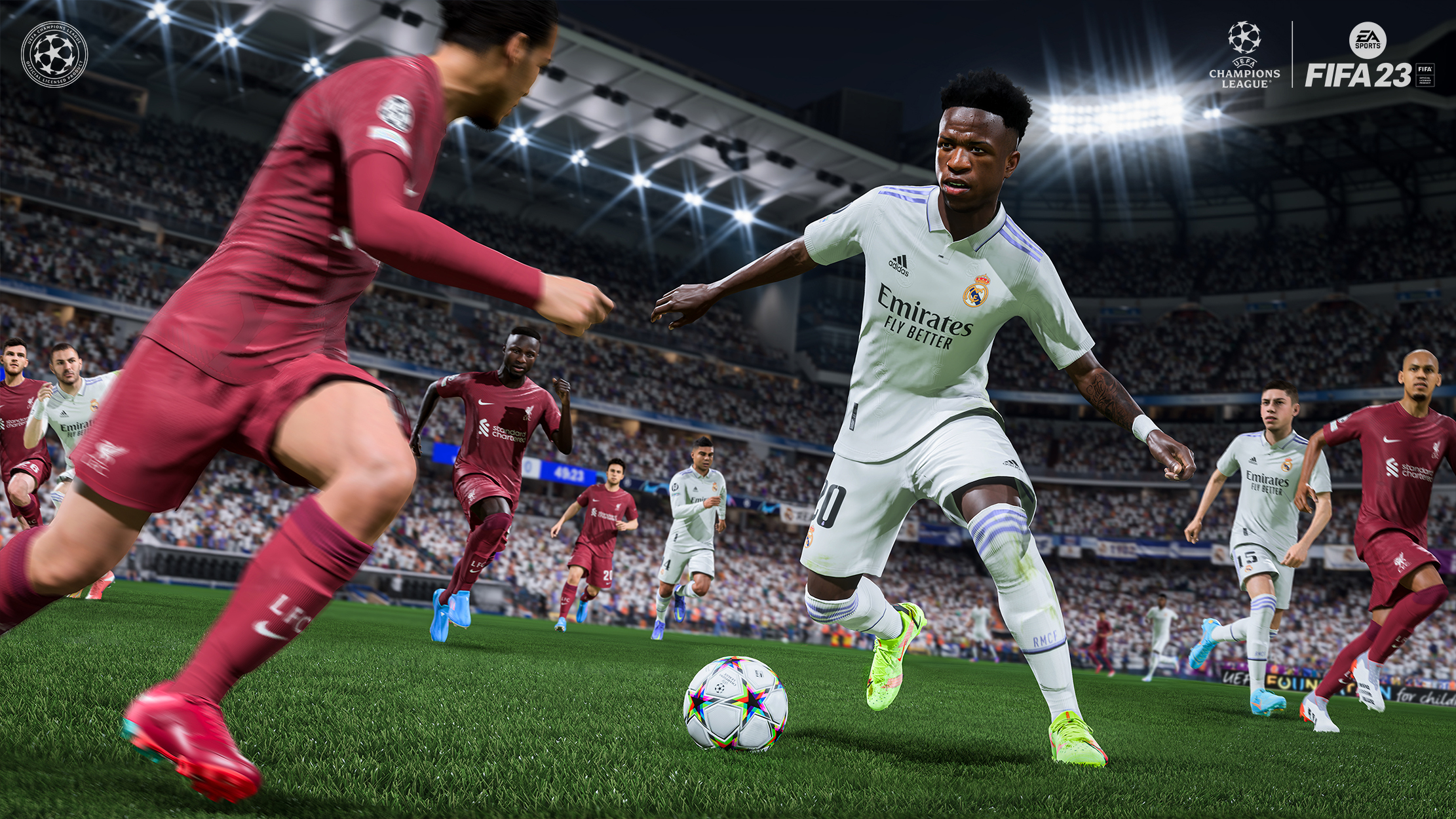 FIFA 23 match between Real Madrid and Liverpool FC