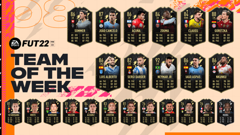 FIFA TOTW 8 Team of the Week Ultimate Team