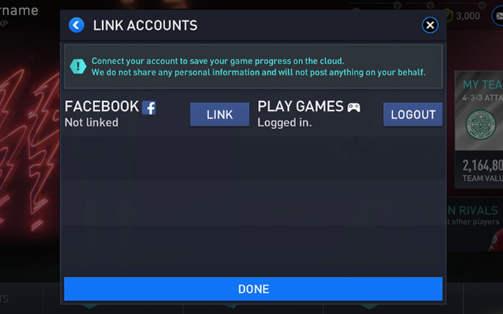 FIFA Mobile EA Sports FC Mobile Link Account Facebook
