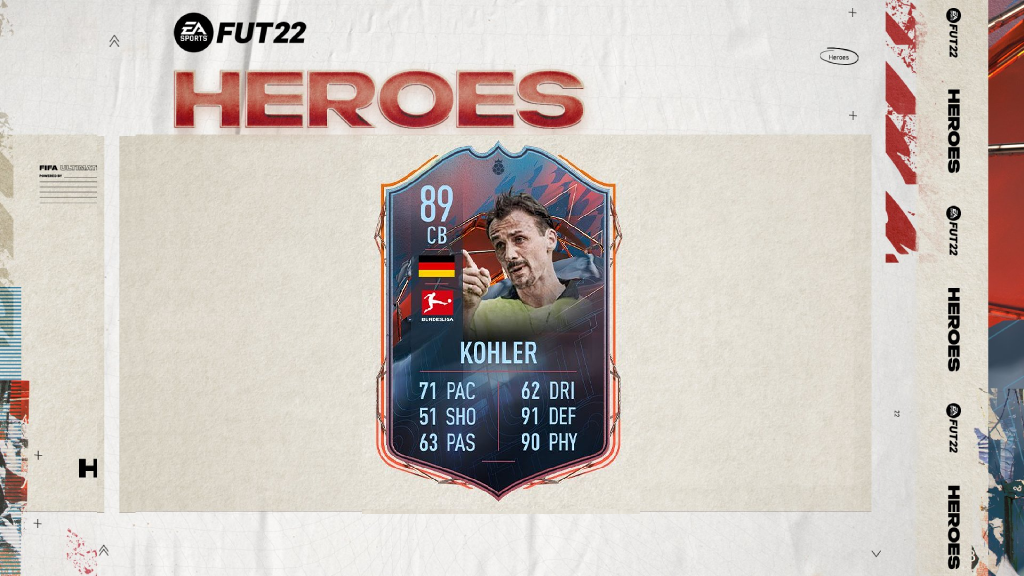 FUT Heroes Kohler
