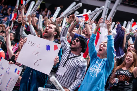 Fans at Blizzard tournament