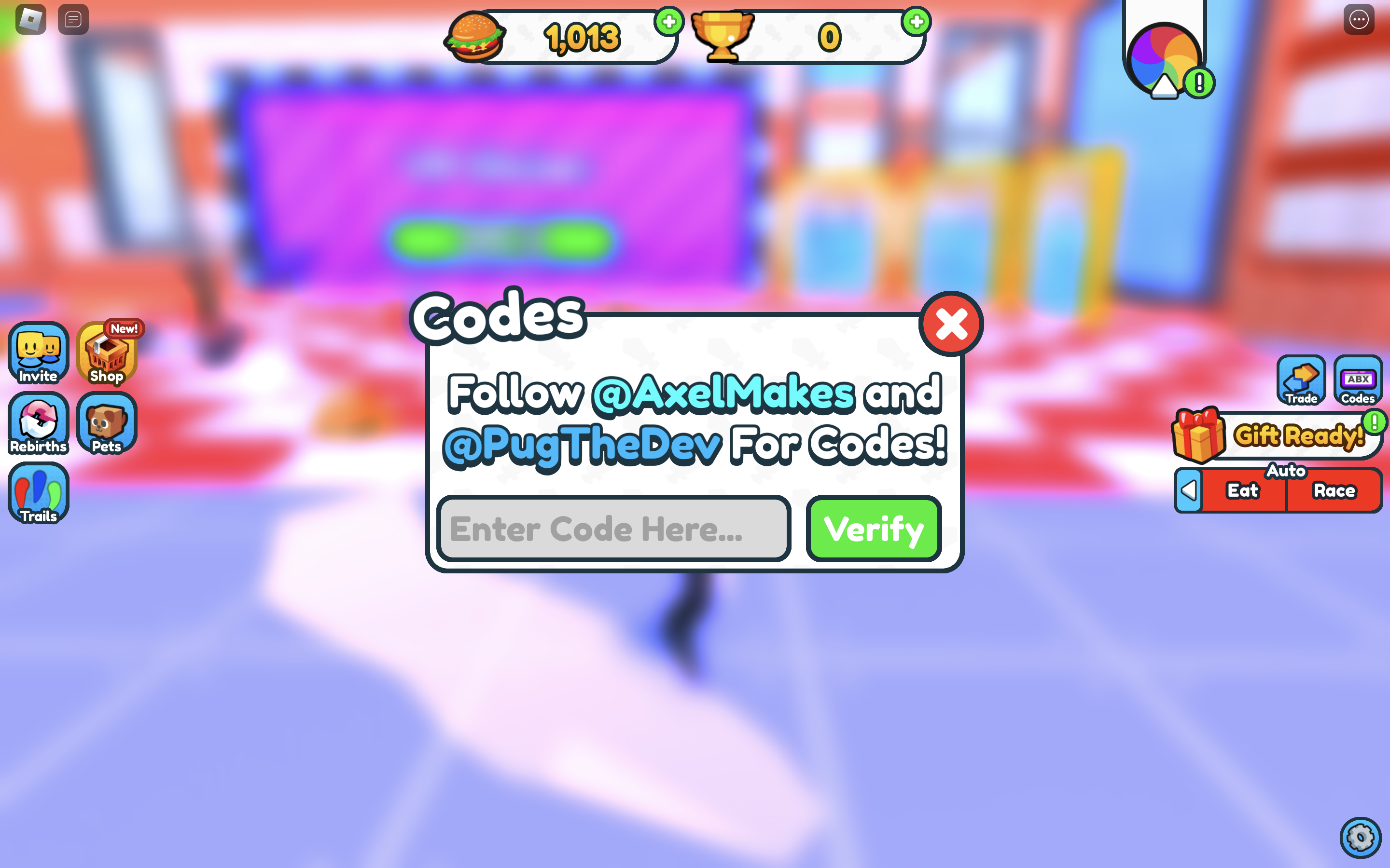 Fat Race redeem codes