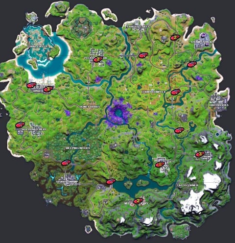 Ferrari Fortnite locations