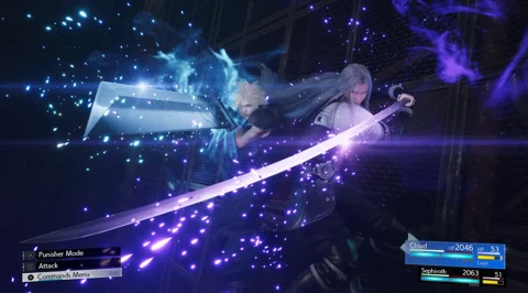 Final Fantasy 7 Rebirth Cloud Fighting Alongside Sephiroth