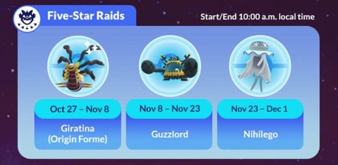 Five Star Raids Nov
