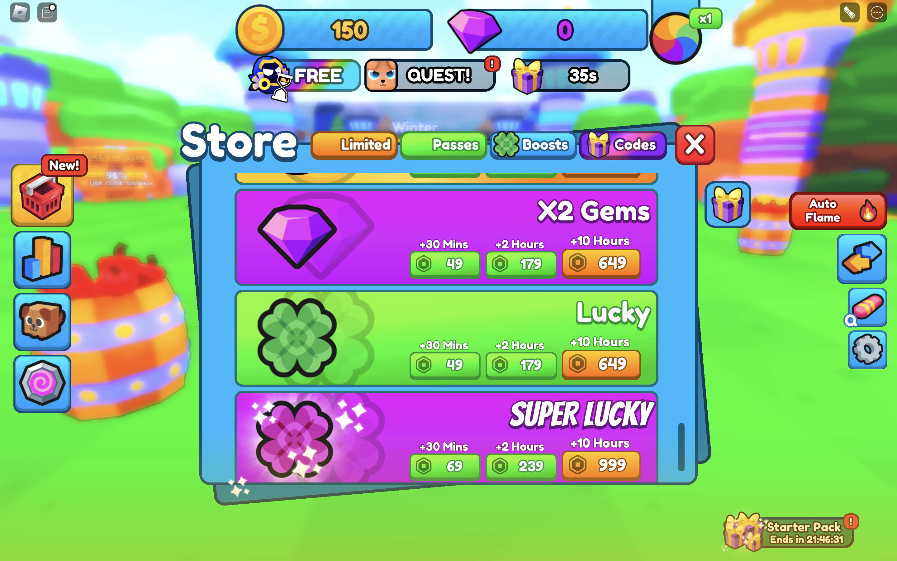 Flame Simulator how to redeem codes