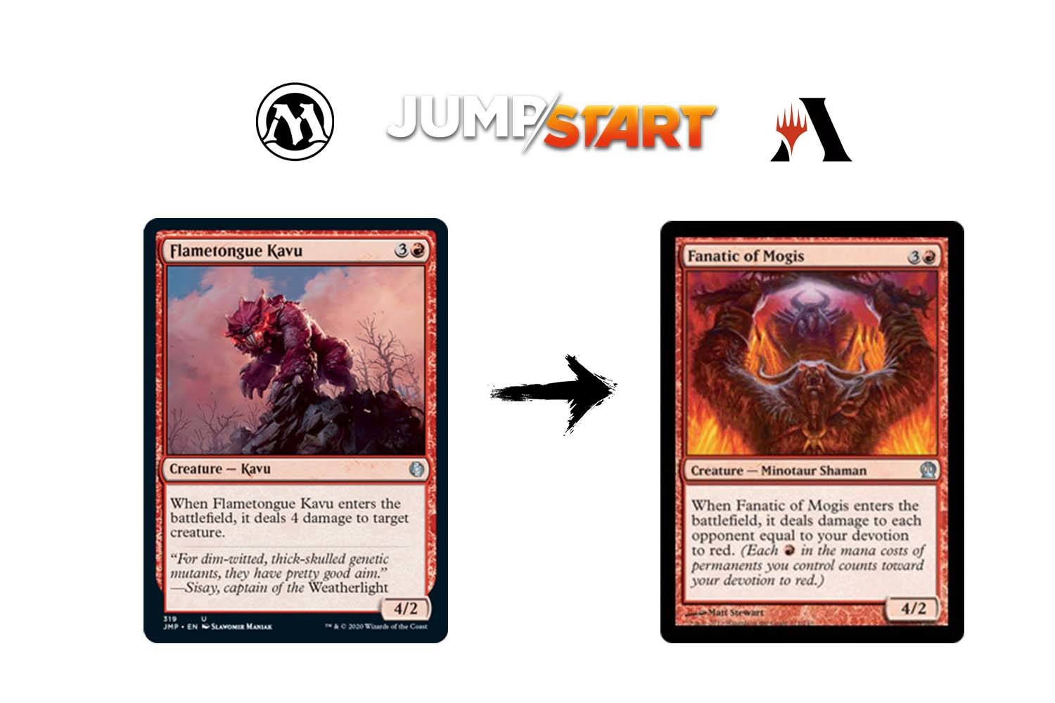 Flametongue Kavu Fanatic of Mogis