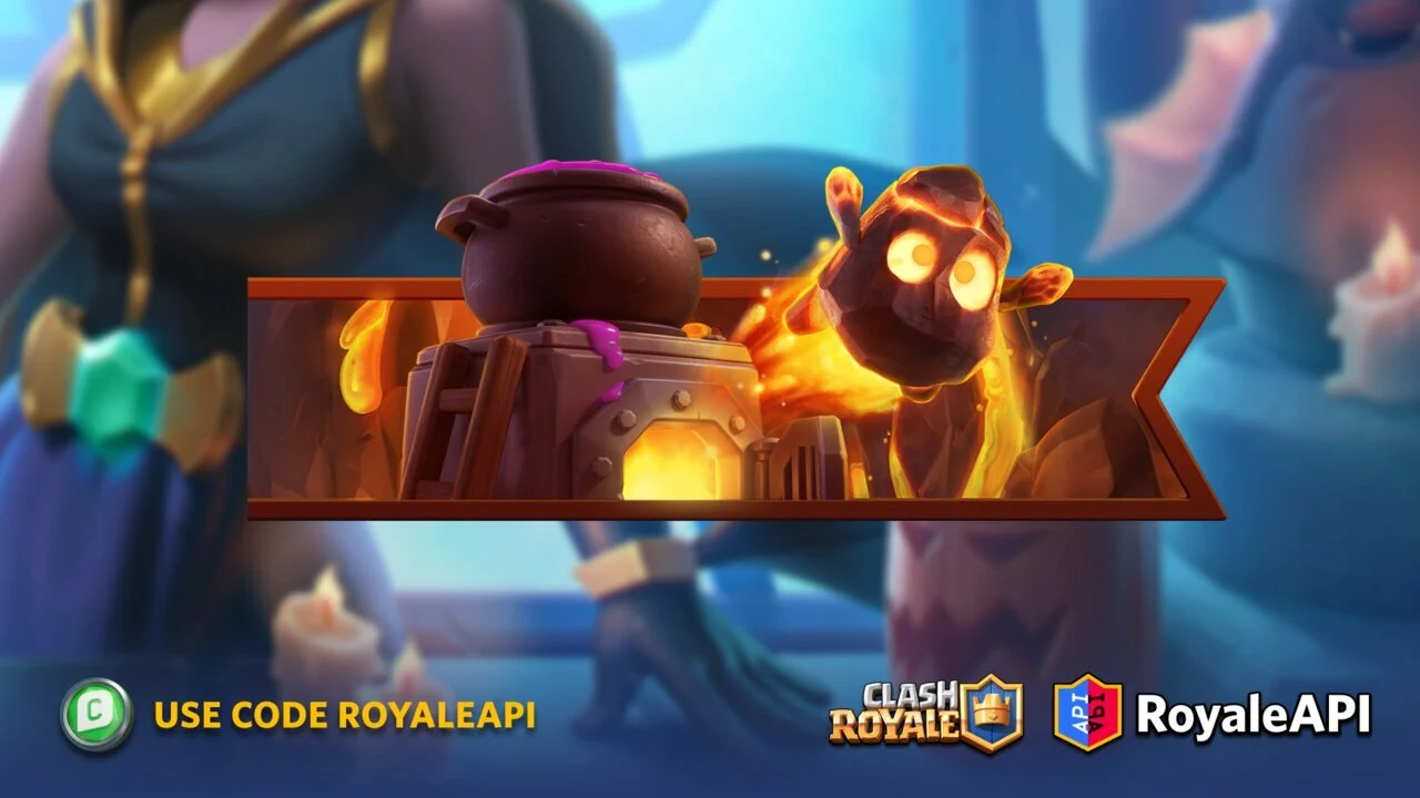 Clash Royale October 2022 Season 40 Flaming Furnace With Fire Cavern Battle Banner Supercell