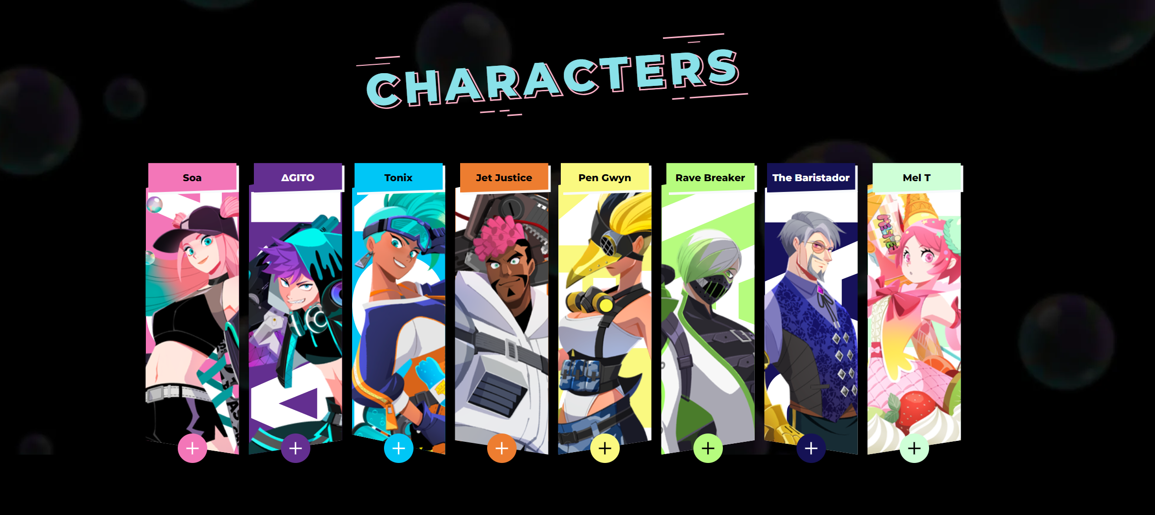 Foamstars: These are the playable characters in the game.