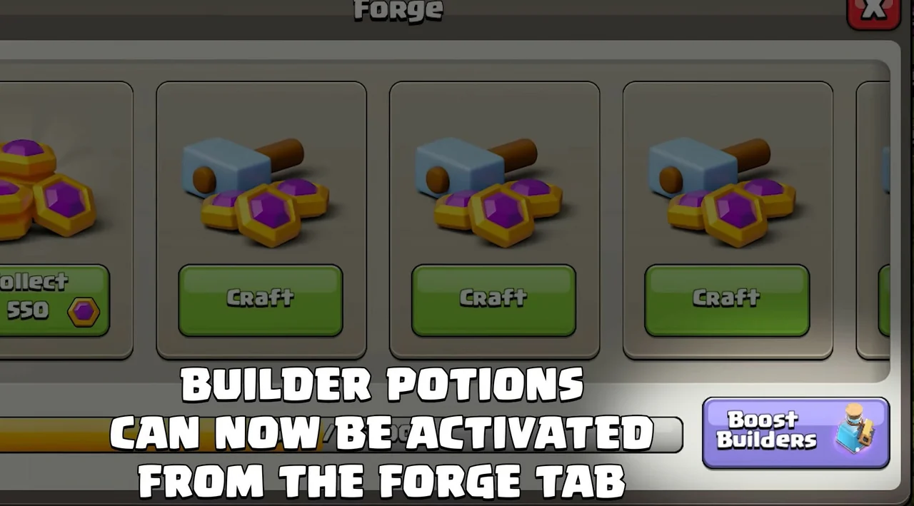 Forge Potion June 2022 Dev Update Clash of Clans