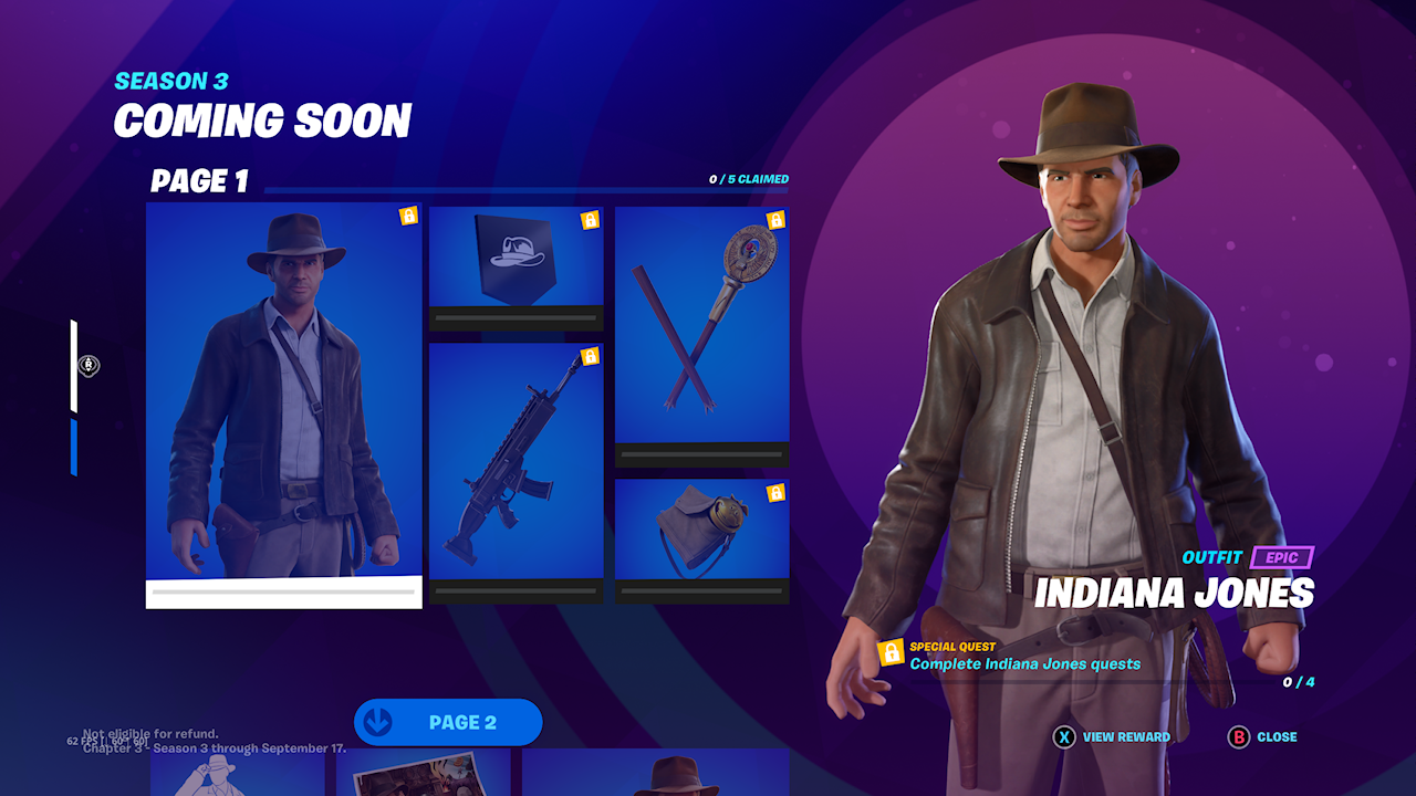 fortnite indiana jones