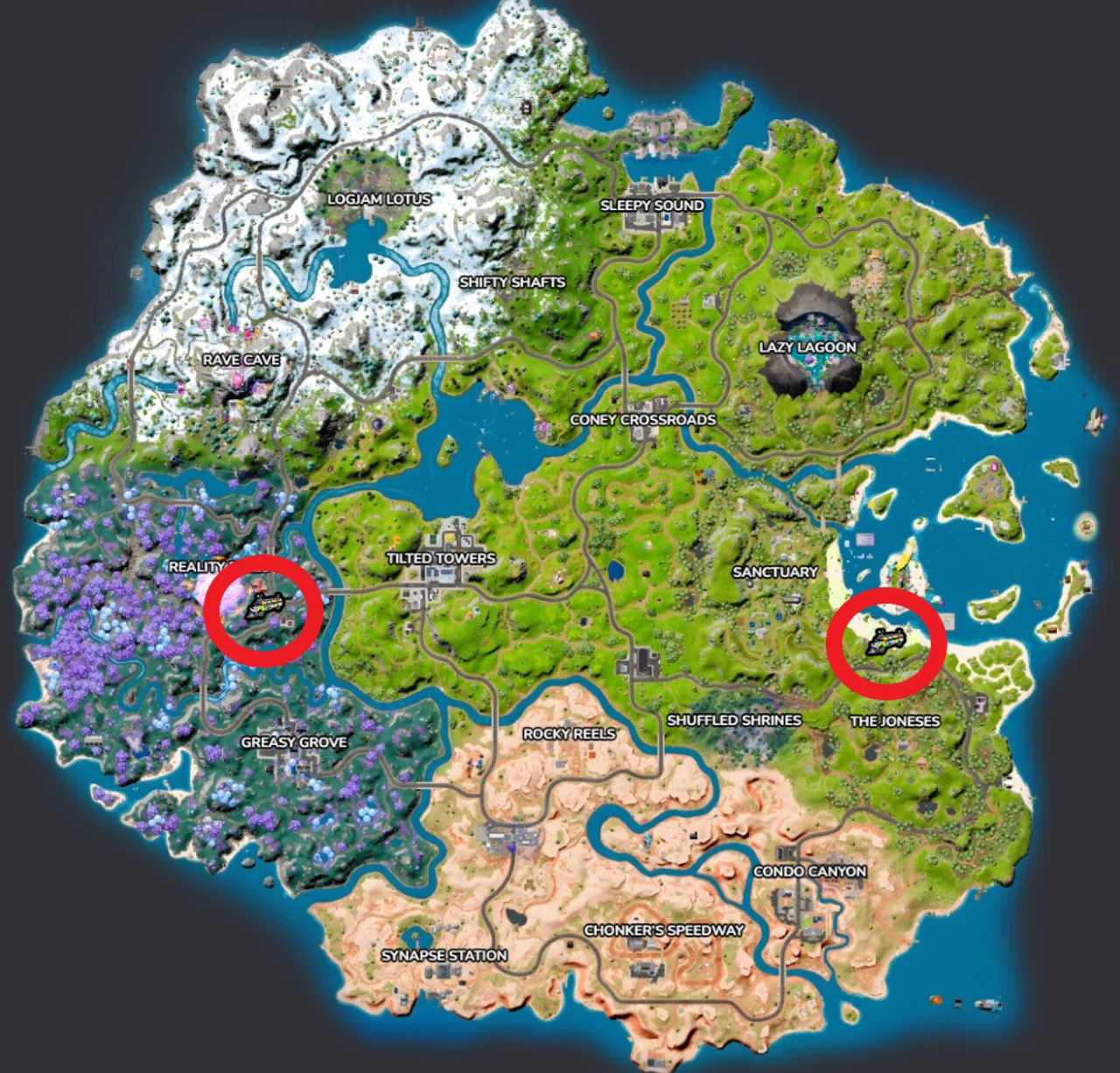 Schlachtenbus Locations Fortnite Chapter 3 Season 3