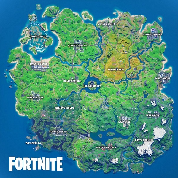 Fortnite Chapter 2 Season 4 map
