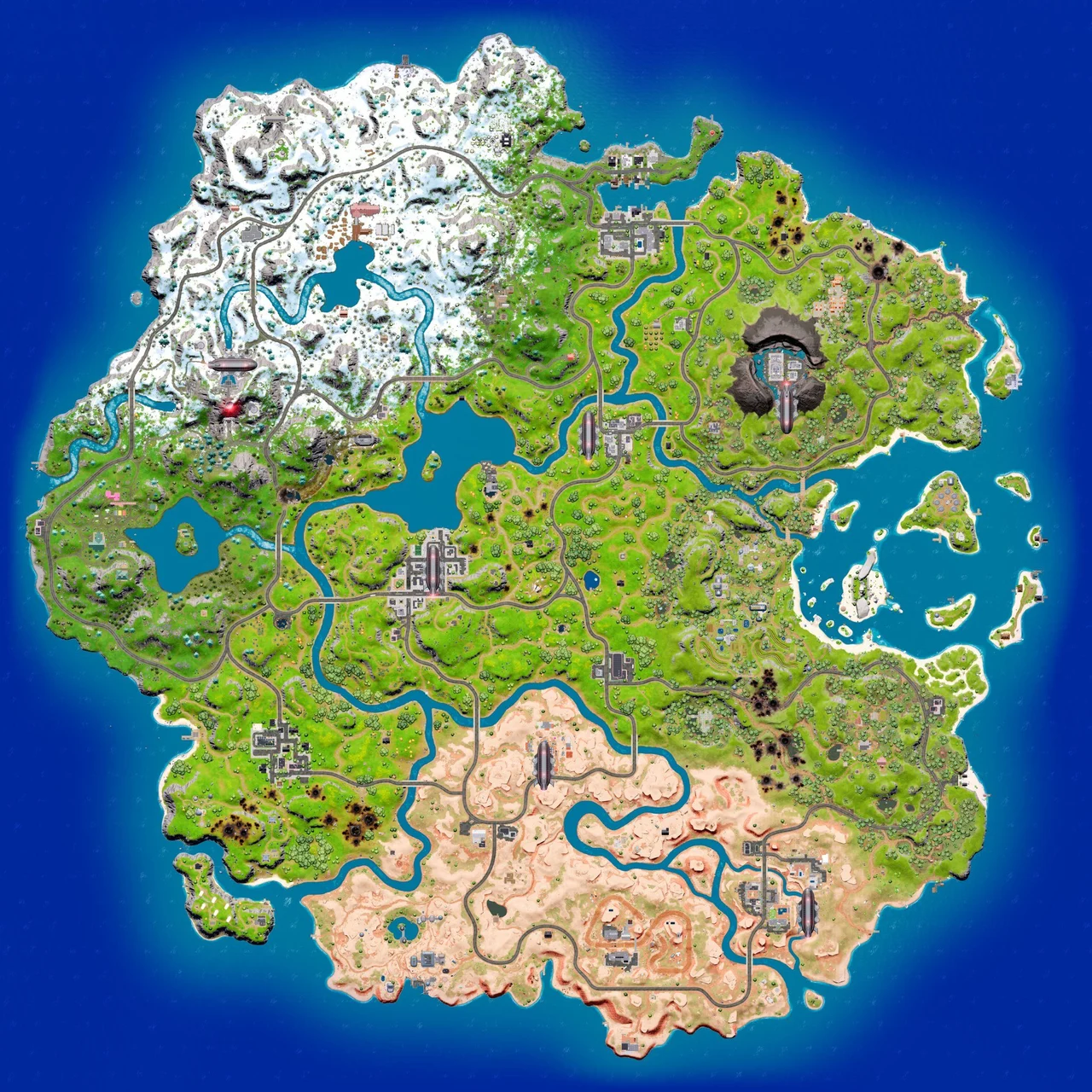 Fortnite Chapter 3, Season 2 Map