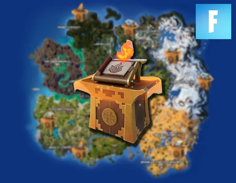 Fortnite Elemental Shrine Bending Scroll containers locations thumb