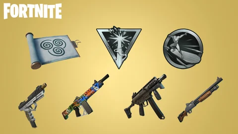 Fortnite Mythic weapons honorable mention items