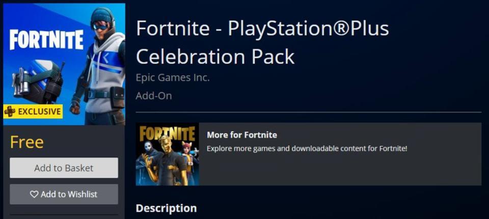 Fortnite PS Plus