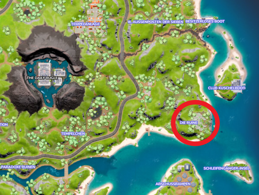 Fortnite Ruins Chapter 3 Location
