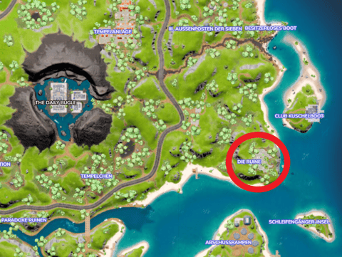 Fortnite Ruins Chapter 3 Location