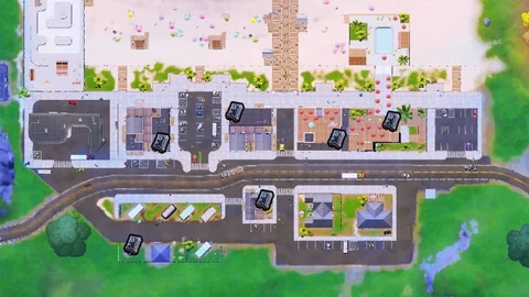 Fortnite Safe locations at Sweaty Sands