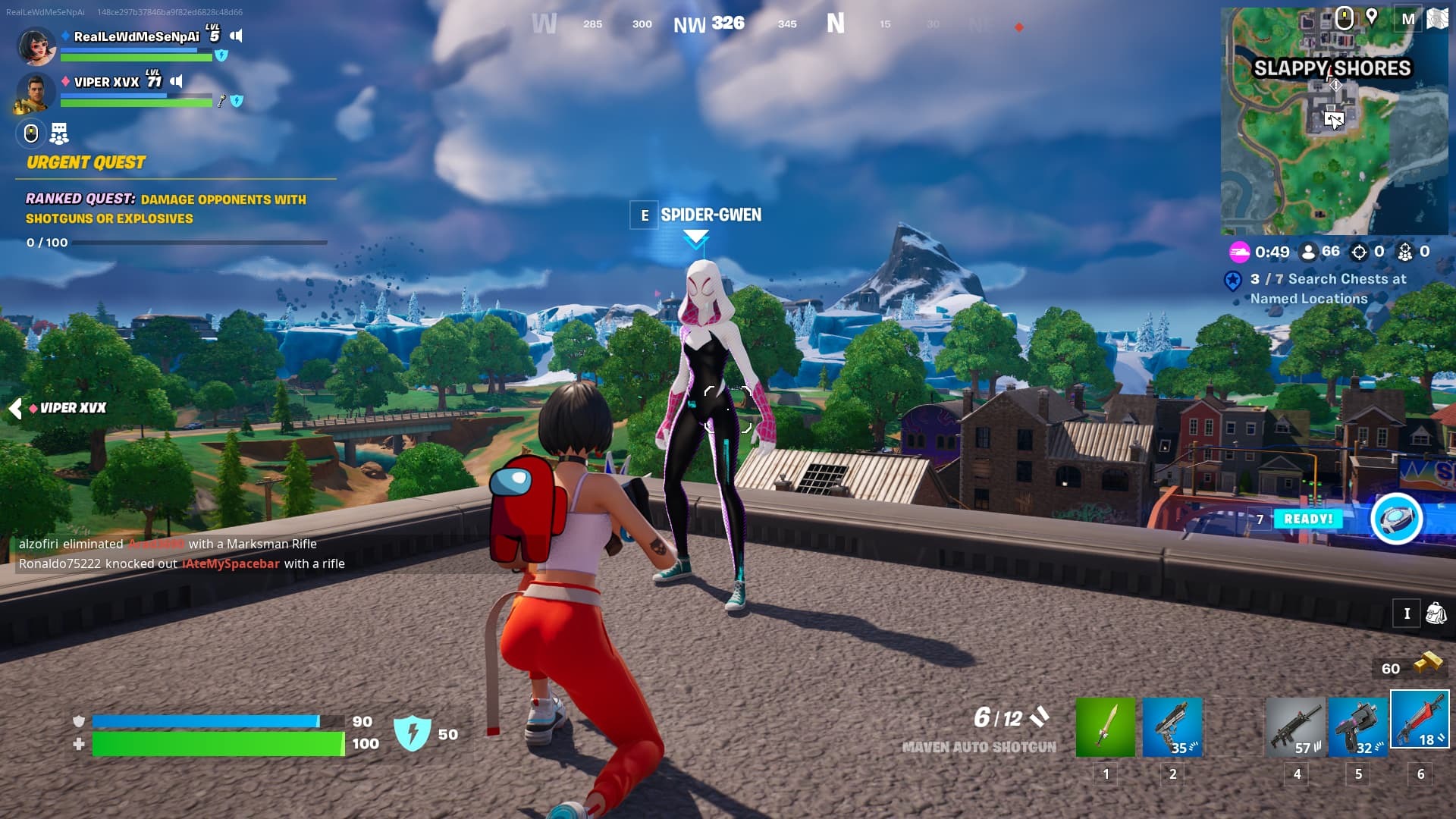 Fortnite Spider-Gwen Location