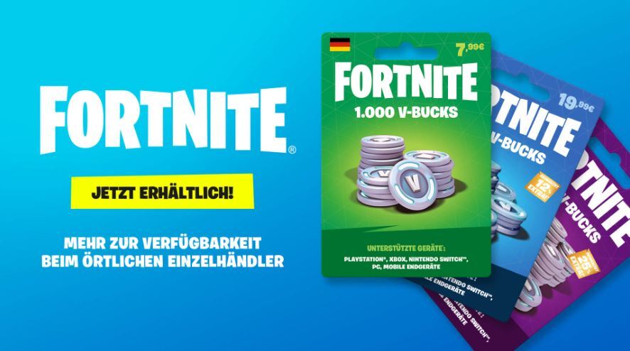 Fortnite V Bucks Karten