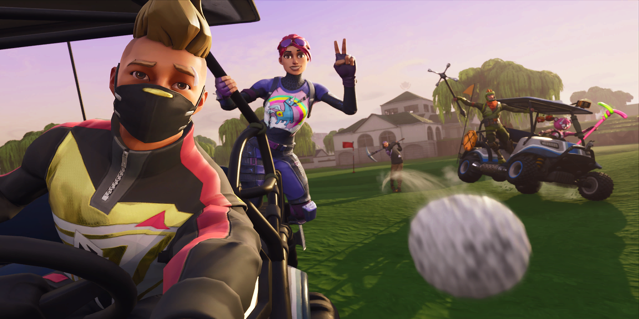 Fortnite Wallpaper Golfwagen