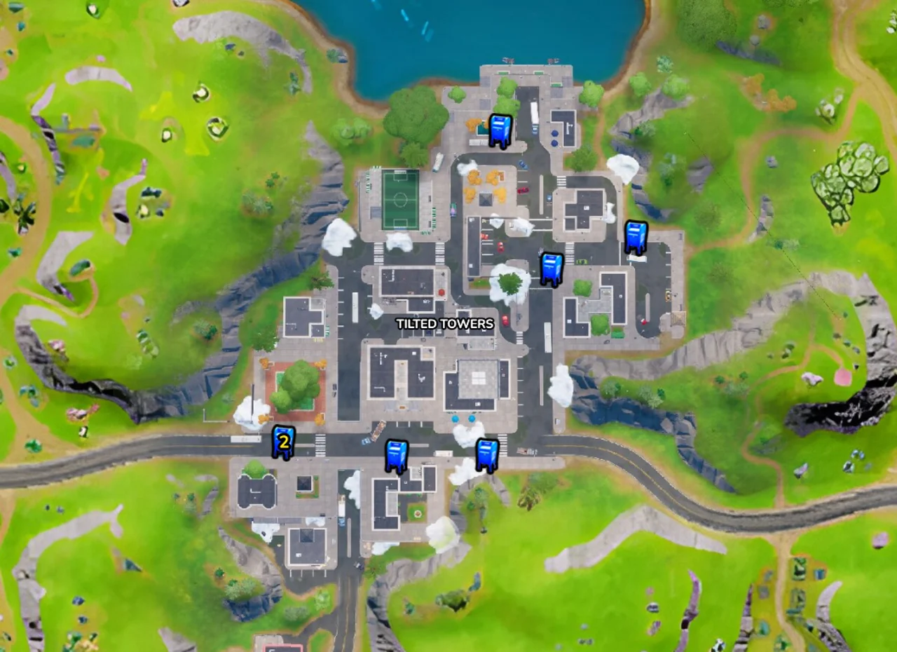 Briefkasten Locations in Tilted Towers