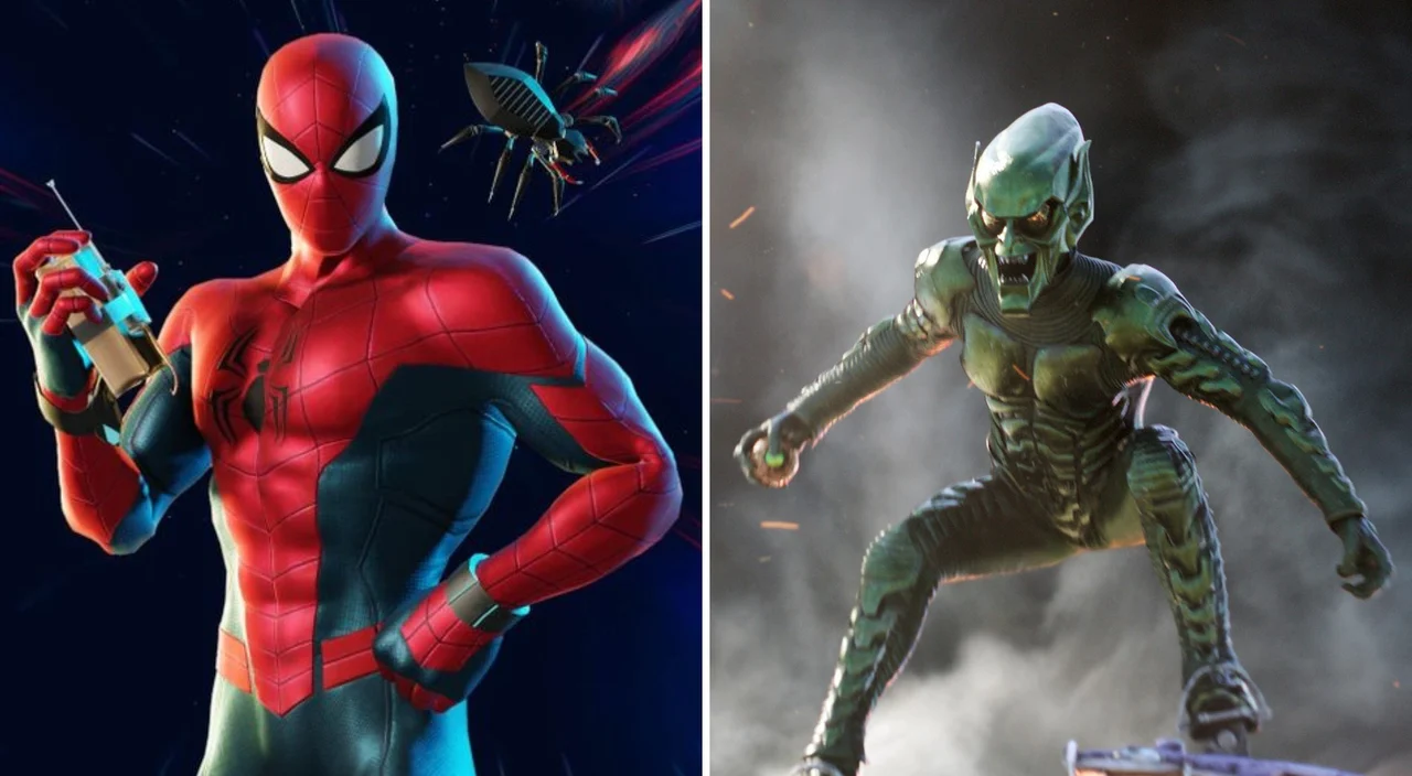 Crossover Fortnite Duende verde Spider-Man