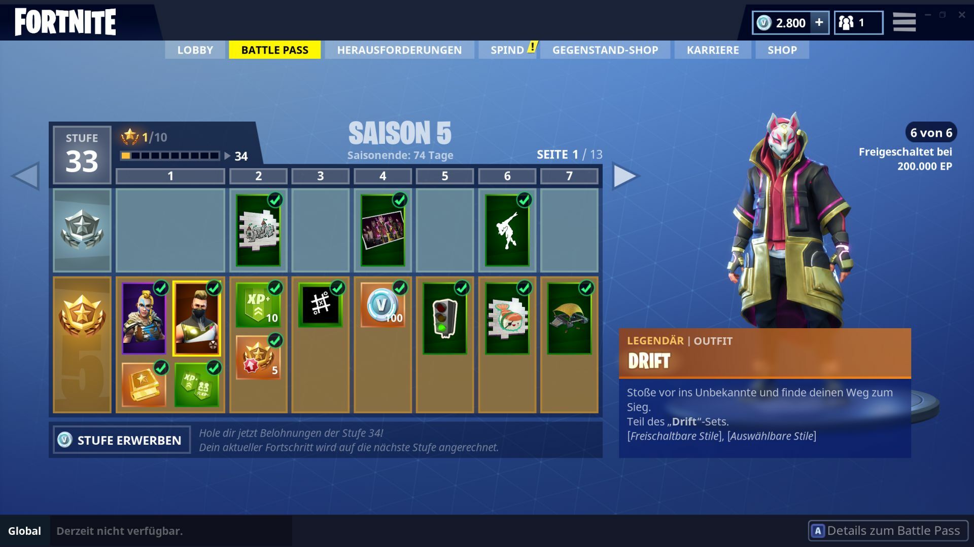 Fortnite Battle Pass Season 5