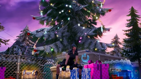 Fortnite winterfest Auftrag Weihnachtsdekoration