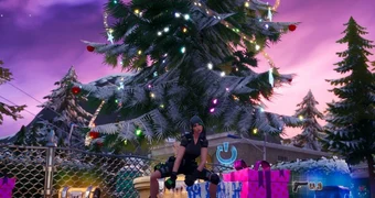 Fortnite winterfest Auftrag Weihnachtsdekoration