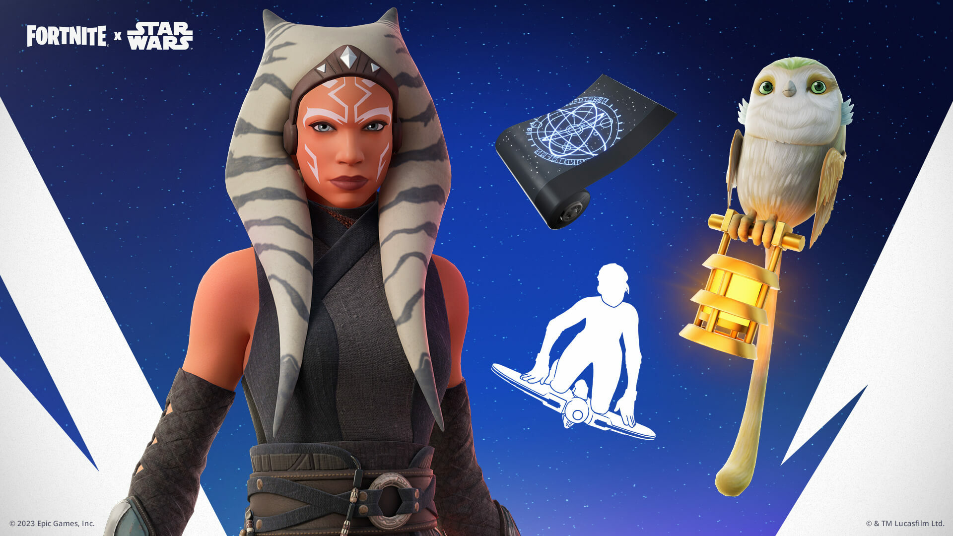 Fortnite Ahsoka Tano Skin Bundle Accessories Epic Games