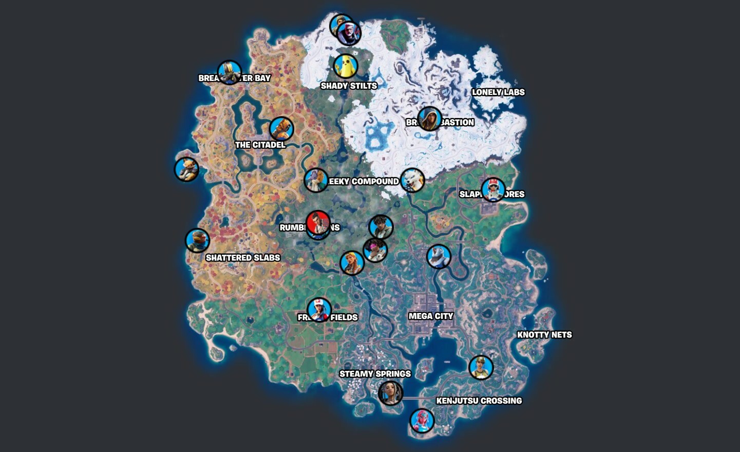 Fortnite Chapter 4 Season 3 NPC Character Locations Epic Games