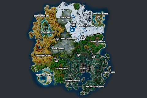 Fortnite Forecast Towers Locations C4 S4