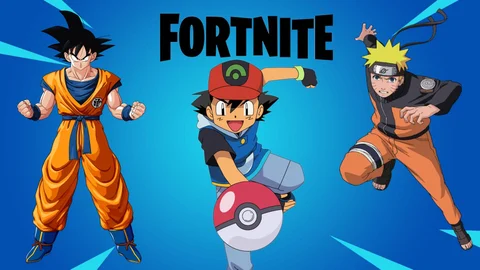 Fortntie Crossovers goku naruto ash