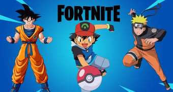 Fortntie Crossovers goku naruto ash