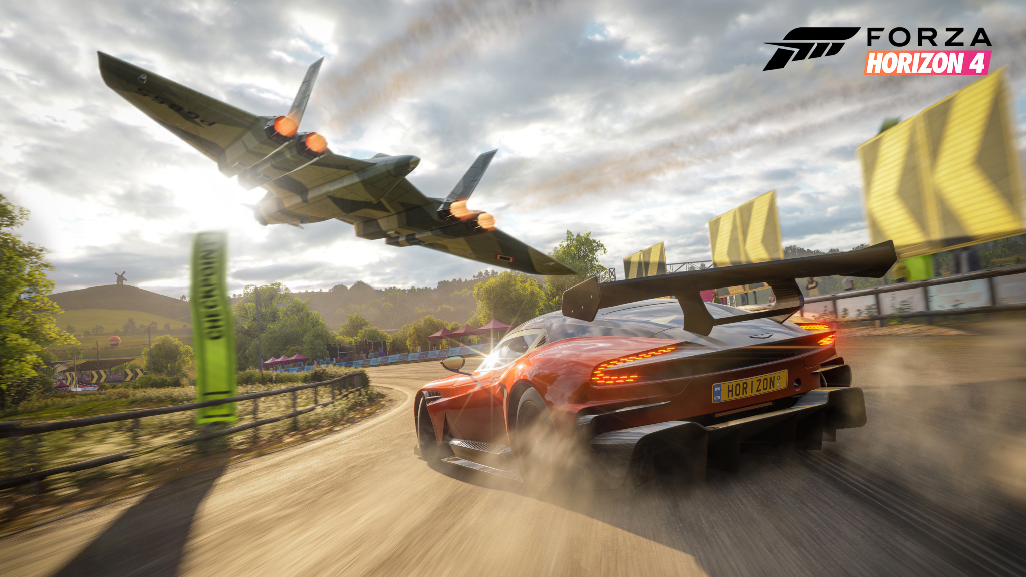 In an Aston Martin against a jet - The show races are the flagship of the Forza Horizon series