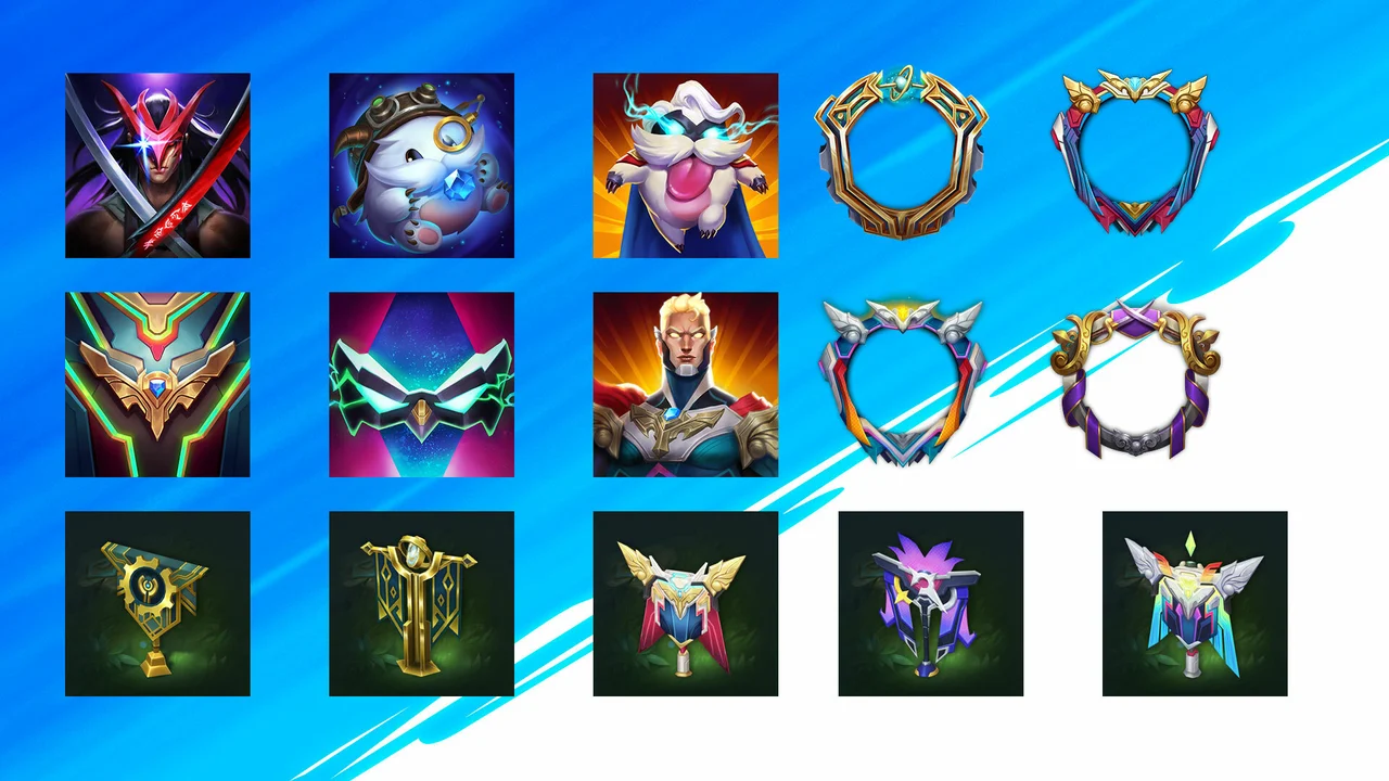 League of Legends Wild Rift Icons icon borders rift emblems patch 3.4 accessories Riot Games