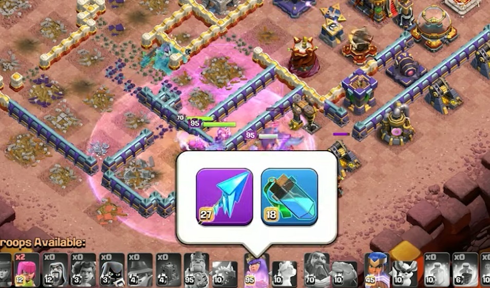 Frozen Arrow Battle Clash Of Clans