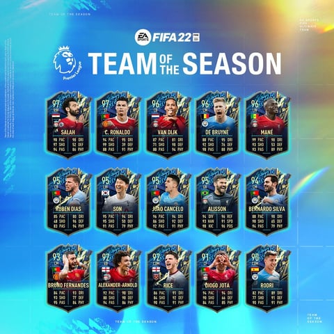 Full PL TOTS FIFA 22